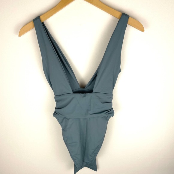 L*SPACE X Hanna Montazami Penelope One Piece Swimsuit Slated Glass Small New - Picture 9 of 15